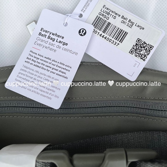 💚NWT💚Lululemon Athletica Everywhere Belt Bag Large in ‘Grey Sage’ - Picture 8 of 15